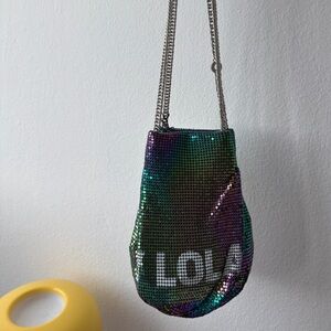 BIMBA Y LOLA Iridescent Chainmail Bag